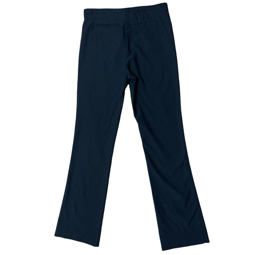 Crosby Navy Stretch Pants Geometric Dot Pattern Workwear Chic Smart Casual - 6 - Picture 4 of 11